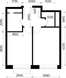 Apartment Sale, 36.39 sq. m. at Novograd Pavlino, Kosinskoye shosse, 2, Novoye Pavlino Microdistrict, Balashikha, Moscow Region, Russia #3 Apartment Sale, 36.39 sq. m. at Novograd Pavlino, Kosinskoye shosse, 2, Novoye Pavlino Microdistrict, Balashikha, Moscow Region, Russia #3