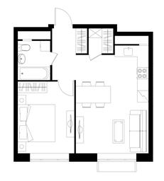 2-BD Apartment Sale, 42.89平方米 at Novograd Pavlino, Kosinskoye shosse, 2, Novoye Pavlino Microdistrict, Balashikha, Moscow Region, Russia #2 2-BD Apartment Sale, 42.89平方米 at Novograd Pavlino, Kosinskoye shosse, 2, Novoye Pavlino Microdistrict, Balashikha, Moscow Region, Russia #2