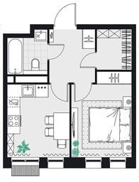 Apartment Sale, 32.7 sq. m. at Kvartal na Vode, Shosseynaya Street, 90с42, Moscow, Russia #3 Apartment Sale, 32.7 sq. m. at Kvartal na Vode, Shosseynaya Street, 90с42, Moscow, Russia #3