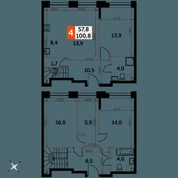 4-BD Apartment Sale, 100.8平方米 at Sydney City, Shenogina Street, 2, Moscow, Russia #2 4-BD Apartment Sale, 100.8平方米 at Sydney City, Shenogina Street, 2, Moscow, Russia #2
