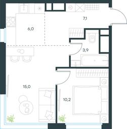 1-BD Apartment Sale, 42.2 sq. m. at Level Seligerskaya, Ilmenskiy Drive, 12, Moscow, Russia #2 1-BD Apartment Sale, 42.2 sq. m. at Level Seligerskaya, Ilmenskiy Drive, 12, Moscow, Russia #2
