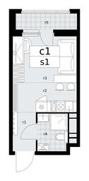 Apartment Sale, 20.7平方米 at Dzen-Kvartaly, ulitsa Aleksandry Monakhovoy, 2/3, Sosenskoye Settlement, Moscow, Russia #2