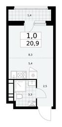 Apartment Sale, 20.9 sq. m. at Dzen-Kvartaly, ulitsa Aleksandry Monakhovoy, 2/3, Sosenskoye Settlement, Moscow, Russia #3 Apartment Sale, 20.9 sq. m. at Dzen-Kvartaly, ulitsa Aleksandry Monakhovoy, 2/3, Sosenskoye Settlement, Moscow, Russia #3