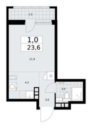 Apartment Sale, 23.6平方米 at Dzen-Kvartaly, ulitsa Aleksandry Monakhovoy, 2/3, Sosenskoye Settlement, Moscow, Russia #3 Apartment Sale, 23.6平方米 at Dzen-Kvartaly, ulitsa Aleksandry Monakhovoy, 2/3, Sosenskoye Settlement, Moscow, Russia #3