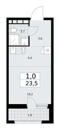 Apartment Sale, 23.5 sq. m. at Dzen-Kvartaly, ulitsa Aleksandry Monakhovoy, 2/3, Sosenskoye Settlement, Moscow, Russia #2