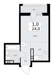 Apartment Sale, 24 sq. m. at Dzen-Kvartaly, ulitsa Aleksandry Monakhovoy, 2/3, Sosenskoye Settlement, Moscow, Russia #3 Apartment Sale, 24 sq. m. at Dzen-Kvartaly, ulitsa Aleksandry Monakhovoy, 2/3, Sosenskoye Settlement, Moscow, Russia #3