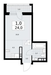 Apartment Sale, 24平方米 at Dzen-Kvartaly, ulitsa Aleksandry Monakhovoy, 2/3, Sosenskoye Settlement, Moscow, Russia #4
