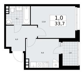 Apartment Sale, 33.7平方米 at Dzen-Kvartaly, ulitsa Aleksandry Monakhovoy, 2/3, Sosenskoye Settlement, Moscow, Russia #2 Apartment Sale, 33.7平方米 at Dzen-Kvartaly, ulitsa Aleksandry Monakhovoy, 2/3, Sosenskoye Settlement, Moscow, Russia #2