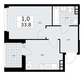 Apartment Sale, 33.8平方米 at Dzen-Kvartaly, ulitsa Aleksandry Monakhovoy, 2/3, Sosenskoye Settlement, Moscow, Russia #3 Apartment Sale, 33.8平方米 at Dzen-Kvartaly, ulitsa Aleksandry Monakhovoy, 2/3, Sosenskoye Settlement, Moscow, Russia #3