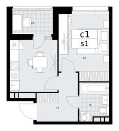Apartment Sale, 33.3 sq. m. at Dzen-Kvartaly, ulitsa Aleksandry Monakhovoy, 2/3, Sosenskoye Settlement, Moscow, Russia #2