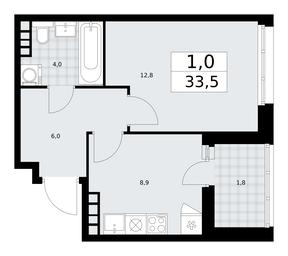 Apartment Sale, 33.5平方米 at Dzen-Kvartaly, ulitsa Aleksandry Monakhovoy, 2/3, Sosenskoye Settlement, Moscow, Russia #3 Apartment Sale, 33.5平方米 at Dzen-Kvartaly, ulitsa Aleksandry Monakhovoy, 2/3, Sosenskoye Settlement, Moscow, Russia #3