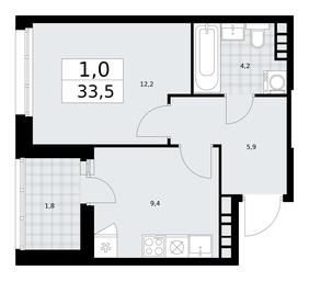 Apartment Sale, 33.5 sq. m. at Dzen-Kvartaly, ulitsa Aleksandry Monakhovoy, 2/3, Sosenskoye Settlement, Moscow, Russia #3 Apartment Sale, 33.5 sq. m. at Dzen-Kvartaly, ulitsa Aleksandry Monakhovoy, 2/3, Sosenskoye Settlement, Moscow, Russia #3