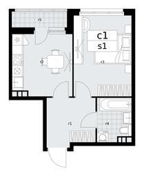 Apartment Sale, 36.1平方米 at Dzen-Kvartaly, ulitsa Aleksandry Monakhovoy, 2/3, Sosenskoye Settlement, Moscow, Russia #2
