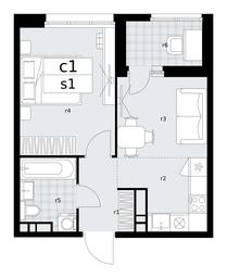 1-BD Apartment Sale, 35.8 sq. m. at Dzen-Kvartaly, ulitsa Aleksandry Monakhovoy, 2/3, Sosenskoye Settlement, Moscow, Russia #2 1-BD Apartment Sale, 35.8 sq. m. at Dzen-Kvartaly, ulitsa Aleksandry Monakhovoy, 2/3, Sosenskoye Settlement, Moscow, Russia #2