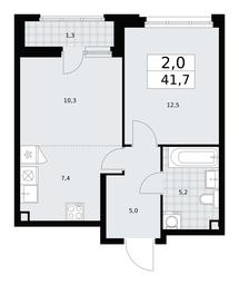 1-BD Apartment Sale, 41.7平方米 at Dzen-Kvartaly, ulitsa Aleksandry Monakhovoy, 2/3, Sosenskoye Settlement, Moscow, Russia #2 1-BD Apartment Sale, 41.7平方米 at Dzen-Kvartaly, ulitsa Aleksandry Monakhovoy, 2/3, Sosenskoye Settlement, Moscow, Russia #2