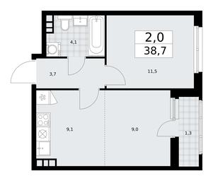 1-BD Apartment Sale, 38.7平方米 at Dzen-Kvartaly, ulitsa Aleksandry Monakhovoy, 2/3, Sosenskoye Settlement, Moscow, Russia #3 1-BD Apartment Sale, 38.7平方米 at Dzen-Kvartaly, ulitsa Aleksandry Monakhovoy, 2/3, Sosenskoye Settlement, Moscow, Russia #3