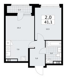1-BD Apartment Sale, 41.1平方米 at Dzen-Kvartaly, ulitsa Aleksandry Monakhovoy, 2/3, Sosenskoye Settlement, Moscow, Russia #3 1-BD Apartment Sale, 41.1平方米 at Dzen-Kvartaly, ulitsa Aleksandry Monakhovoy, 2/3, Sosenskoye Settlement, Moscow, Russia #3