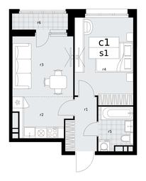 1-BD Apartment Sale, 39.8平方米 at Dzen-Kvartaly, ulitsa Aleksandry Monakhovoy, 2/3, Sosenskoye Settlement, Moscow, Russia #2 1-BD Apartment Sale, 39.8平方米 at Dzen-Kvartaly, ulitsa Aleksandry Monakhovoy, 2/3, Sosenskoye Settlement, Moscow, Russia #2
