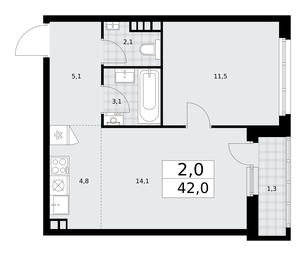 1-BD Apartment Sale, 42平方米 at Dzen-Kvartaly, ulitsa Aleksandry Monakhovoy, 2/3, Sosenskoye Settlement, Moscow, Russia #3 1-BD Apartment Sale, 42平方米 at Dzen-Kvartaly, ulitsa Aleksandry Monakhovoy, 2/3, Sosenskoye Settlement, Moscow, Russia #3