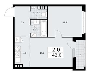 1-BD Apartment Sale, 42平方米 at Dzen-Kvartaly, ulitsa Aleksandry Monakhovoy, 2/3, Sosenskoye Settlement, Moscow, Russia #3 1-BD Apartment Sale, 42平方米 at Dzen-Kvartaly, ulitsa Aleksandry Monakhovoy, 2/3, Sosenskoye Settlement, Moscow, Russia #3