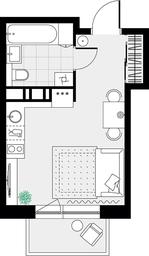Apartment Sale, 22.9平方米 at Tsvetochnye Poliany, kvartal № 23, Filimonkovskoye Municipal Formation, Moscow, Russia #3 Apartment Sale, 22.9平方米 at Tsvetochnye Poliany, kvartal № 23, Filimonkovskoye Municipal Formation, Moscow, Russia #3