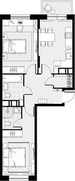 1-BD Apartment Sale, 56.7平方米 at Tsvetochnye Poliany, kvartal № 23, Filimonkovskoye Municipal Formation, Moscow, Russia #3 1-BD Apartment Sale, 56.7平方米 at Tsvetochnye Poliany, kvartal № 23, Filimonkovskoye Municipal Formation, Moscow, Russia #3