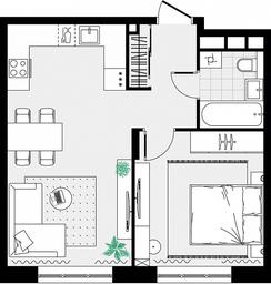 1-BD Apartment Sale, 43.77平方米 at Novograd Pavlino, Kosinskoye shosse, 2, Novoye Pavlino Microdistrict, Balashikha, Moscow Region, Russia #2 1-BD Apartment Sale, 43.77平方米 at Novograd Pavlino, Kosinskoye shosse, 2, Novoye Pavlino Microdistrict, Balashikha, Moscow Region, Russia #2