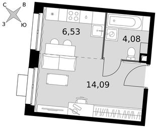Apartment Sale, 24.7 sq. m. at Dvizhenie. Govorovo, Центральная улица, 47, деревня Говорово, поселение Московский, Москва, Россия #3 Apartment Sale, 24.7 sq. m. at Dvizhenie. Govorovo, Центральная улица, 47, деревня Говорово, поселение Московский, Москва, Россия #3