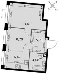 2-BD Apartment Sale, 37.96 sq. m. at Dvizhenie. Govorovo, Центральная улица, 47, деревня Говорово, поселение Московский, Москва, Россия #4