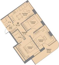3-BD Apartment Sale, 81.5 sq. m. at Stories, zhiloy kompleks Storis na Mosfilmovskoy, kvartal Kinematograficheskiy, Moscow, Russia #2 3-BD Apartment Sale, 81.5 sq. m. at Stories, zhiloy kompleks Storis na Mosfilmovskoy, kvartal Kinematograficheskiy, Moscow, Russia #2