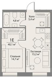 Apartment Sale, 22.7平方米 at Stories, zhiloy kompleks Storis na Mosfilmovskoy, kvartal Kinematograficheskiy, Moscow, Russia #2 Apartment Sale, 22.7平方米 at Stories, zhiloy kompleks Storis na Mosfilmovskoy, kvartal Kinematograficheskiy, Moscow, Russia #2
