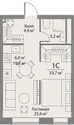 Apartment Sale, 33.7 sq. m. at Stories, zhiloy kompleks Storis na Mosfilmovskoy, kvartal Kinematograficheskiy, Moscow, Russia #2 Apartment Sale, 33.7 sq. m. at Stories, zhiloy kompleks Storis na Mosfilmovskoy, kvartal Kinematograficheskiy, Moscow, Russia #2