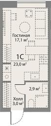 1-BD Apartment Sale, 39.9 sq. m. at Stories, zhiloy kompleks Storis na Mosfilmovskoy, kvartal Kinematograficheskiy, Moscow, Russia #2 1-BD Apartment Sale, 39.9 sq. m. at Stories, zhiloy kompleks Storis na Mosfilmovskoy, kvartal Kinematograficheskiy, Moscow, Russia #2