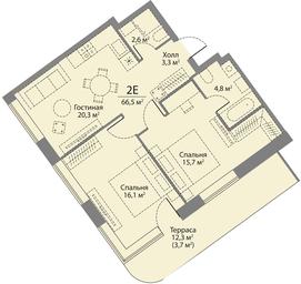 2-BD Apartment Sale, 66.5 sq. m. at Stories, zhiloy kompleks Storis na Mosfilmovskoy, kvartal Kinematograficheskiy, Moscow, Russia #2 2-BD Apartment Sale, 66.5 sq. m. at Stories, zhiloy kompleks Storis na Mosfilmovskoy, kvartal Kinematograficheskiy, Moscow, Russia #2