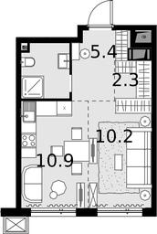 1-BD Apartment Sale, 32.9平方米 at Malevich, Otradnaya Street, 8, Moscow, Russia #3 1-BD Apartment Sale, 32.9平方米 at Malevich, Otradnaya Street, 8, Moscow, Russia #3