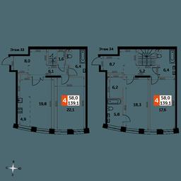 4-BD Apartment Sale, 139.1 sq. m. at Sydney City, Shenogina Street, 2, Moscow, Russia #2 4-BD Apartment Sale, 139.1 sq. m. at Sydney City, Shenogina Street, 2, Moscow, Russia #2