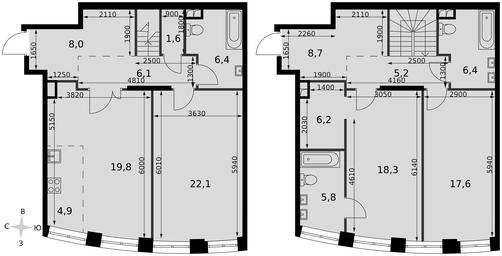 4-BD Apartment Sale, 139.1 sq. m. at Sydney City, Shenogina Street, 2, Moscow, Russia #4