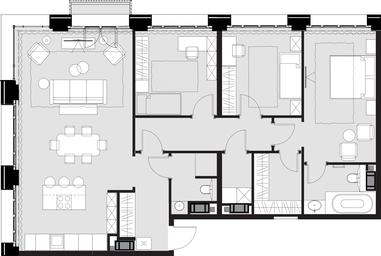 3-BD Apartment Sale, 114.7平方米 at Wellton Gold, Narodnogo Opolcheniya Street, 7к3, Moscow, Russia #2 3-BD Apartment Sale, 114.7平方米 at Wellton Gold, Narodnogo Opolcheniya Street, 7к3, Moscow, Russia #2