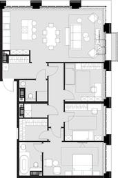 3-BD Apartment Sale, 114.7平方米 at Wellton Gold, Narodnogo Opolcheniya Street, 7к3, Moscow, Russia #4