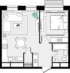 1-BD Apartment Sale, 43.38 sq. m. at Novograd Pavlino, Kosinskoye shosse, 2, Novoye Pavlino Microdistrict, Balashikha, Moscow Region, Russia #2 1-BD Apartment Sale, 43.38 sq. m. at Novograd Pavlino, Kosinskoye shosse, 2, Novoye Pavlino Microdistrict, Balashikha, Moscow Region, Russia #2
