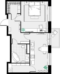 Продажа 1-комн. квартиры, 51,7 м² в ЖК «Цветочные Поляны», квартал № 23, поселение Филимонковское, Москва, Россия #4
