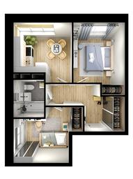 1-BD Apartment Sale, 41.77 sq. m. at Tsvetochnye Polyany City, kvartal № 165, Filimonkovskoye Municipal Formation, Moscow, Russia #4