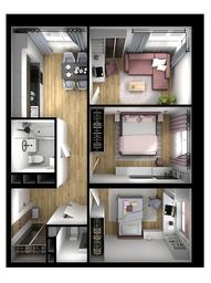 2-BD Apartment Sale, 61.99 sq. m. at Tsvetochnye Polyany City, kvartal № 165, Filimonkovskoye Municipal Formation, Moscow, Russia #2