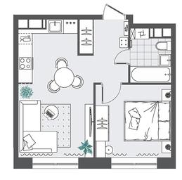 1-BD Apartment Sale, 34.86 sq. m. at Tsvetochnye Polyany City, kvartal № 165, Filimonkovskoye Municipal Formation, Moscow, Russia #3