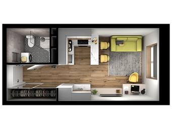 Apartment Sale, 23.32平方米 at Tsvetochnye Polyany City, kvartal № 165, Filimonkovskoye Municipal Formation, Moscow, Russia #2