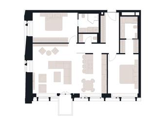 2-BD Apartment Sale, 116.9平方米 at Victory Park Residences, Bratyev Fonchenko Street, вл3, Moscow, Russia #2 2-BD Apartment Sale, 116.9平方米 at Victory Park Residences, Bratyev Fonchenko Street, вл3, Moscow, Russia #2