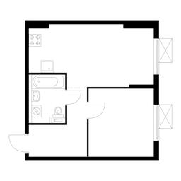 Продажа 1-комн. квартиры, 37,5 м² в ЖК «Середневский лес», деревня Середнево, 1к1, поселение Филимонковское, Москва, Россия #2 Продажа 1-комн. квартиры, 37,5 м² в ЖК «Середневский лес», деревня Середнево, 1к1, поселение Филимонковское, Москва, Россия #2