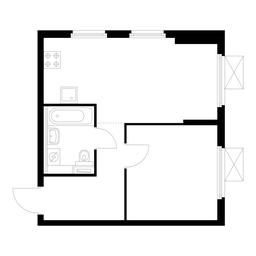 Продажа 1-комн. квартиры, 37,5 м² в ЖК «Середневский лес», деревня Середнево, 1к1, поселение Филимонковское, Москва, Россия #3 Продажа 1-комн. квартиры, 37,5 м² в ЖК «Середневский лес», деревня Середнево, 1к1, поселение Филимонковское, Москва, Россия #3