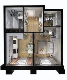 Apartment Sale, 30.43 sq. m. at Kvartal Rumyantsevo, ulitsa Admirala Kornilova, с1, Mosrentgen Settlement, Moscow, Russia #3