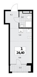 Apartment Sale, 24.4 sq. m. at Dom na Zorge, Zorge Street, 25с2, Moscow, Russia #4